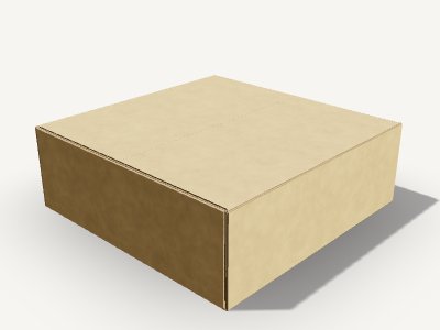 双开蛤壳盒翻盖 3D 效果
