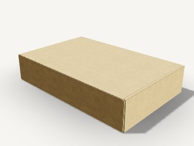 翻盖礼品盒·315×202×62 3D 效果